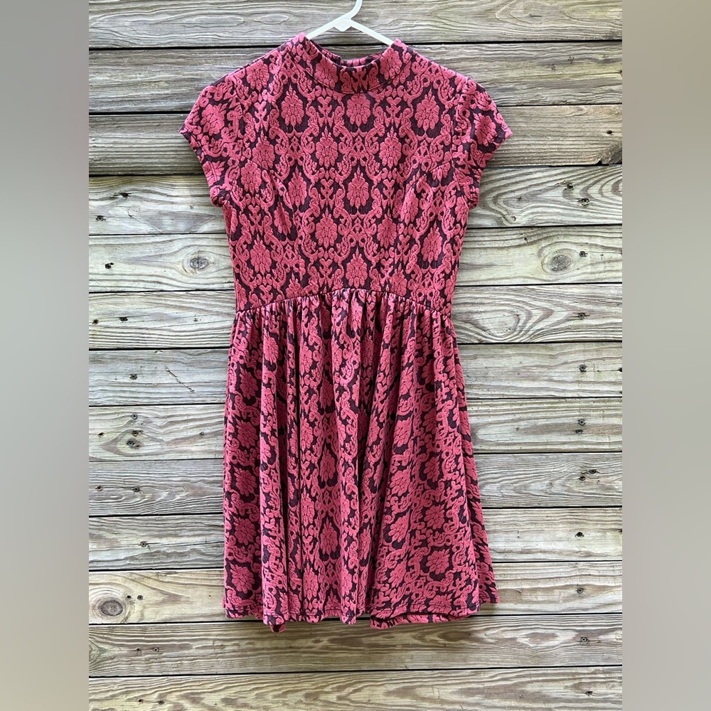 Xhilaration Mock Neck Skater Dress, Size Small